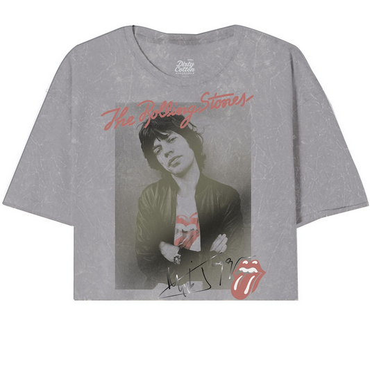 Women's Rolling Stones Mick Jagger Oversized Women's Crop Tee