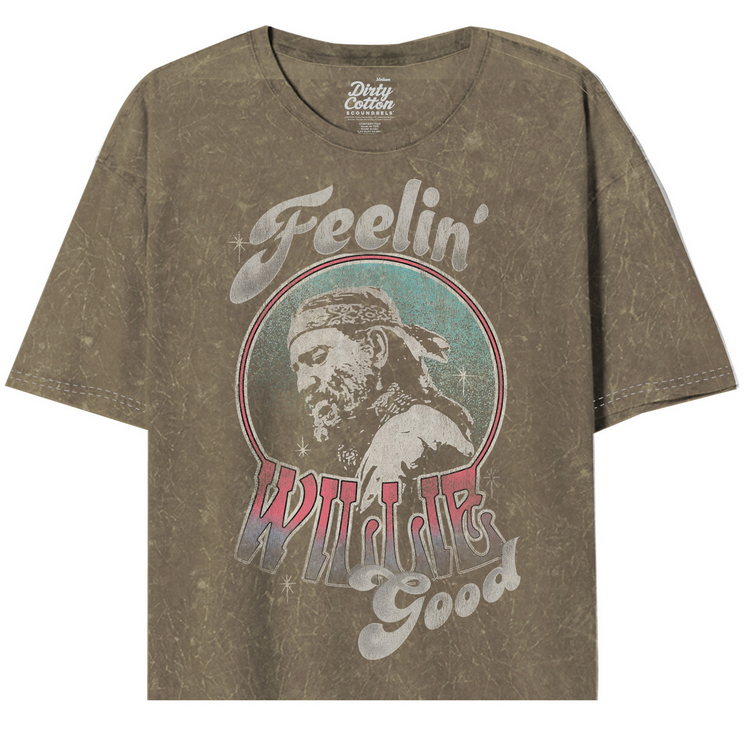 Women's Willie Nelson Willie Good Oversize Crop Tee