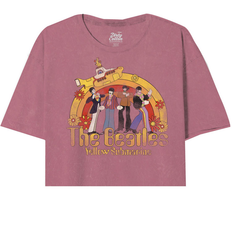 Women's The Beatles Yellow Submarine Floral Oversize Tee
