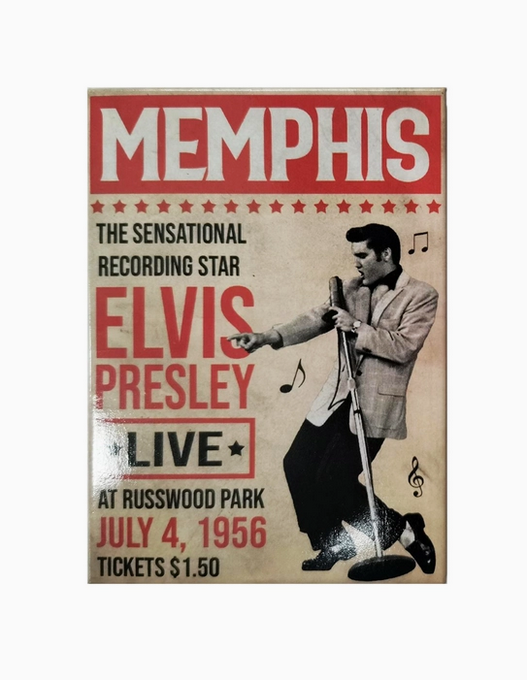 Elvis at Russwood Park Magnet