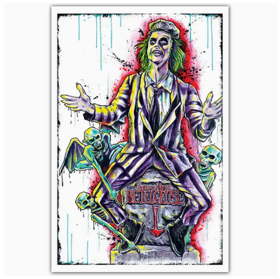 Here Lies Beetlejuice Art Print