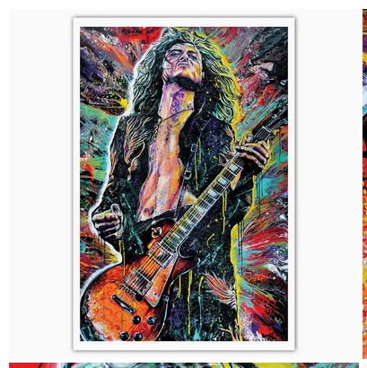 Jimmy Page Led Zeppelin Art Print