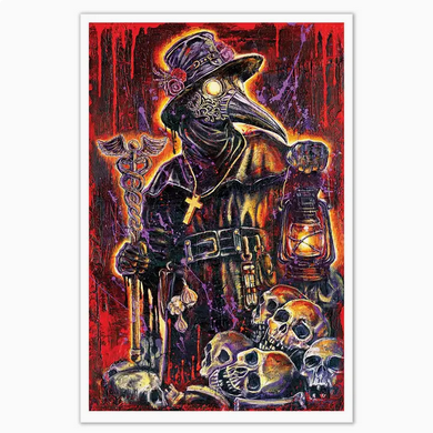 Plague Doctor Art Print 12 X 18