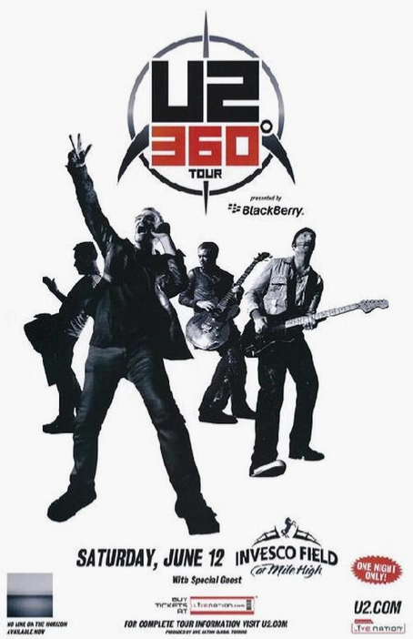 U2 Denver 2010 Art Print