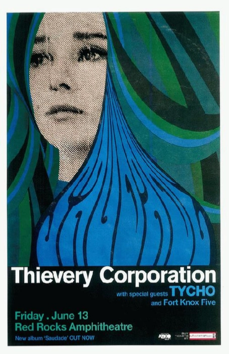 Thievery Corporation / Tycho Red Rocks 2014 Art Print
