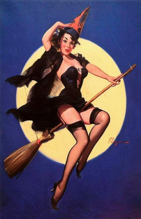 Witch Pinup Girl Poster