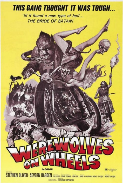 Werewolves On Wheels Movie Poster