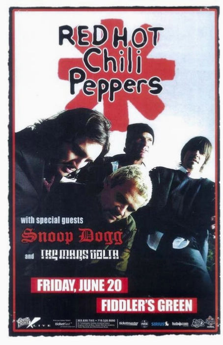Red Hot Chili Peppers Denver 2003 Art Print