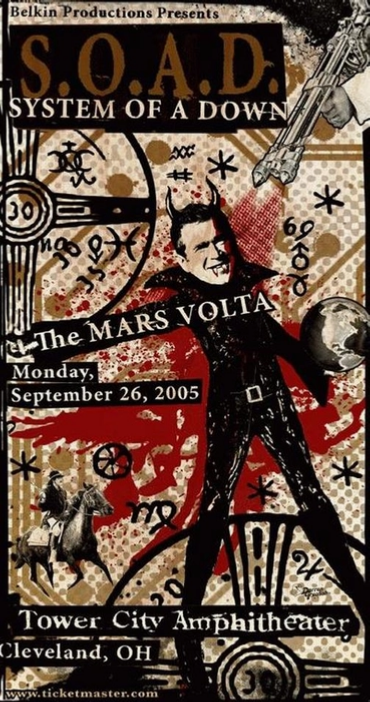 System of A Down / Mars Volta Cleveland 2005 Art Print