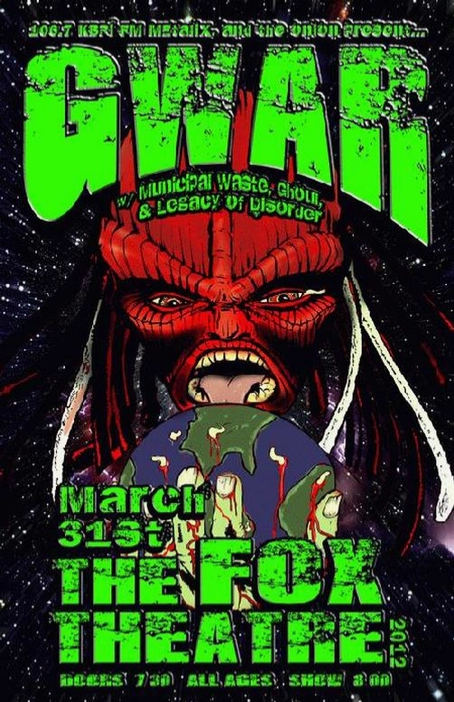 Gwar Boulder 2012 Art Print