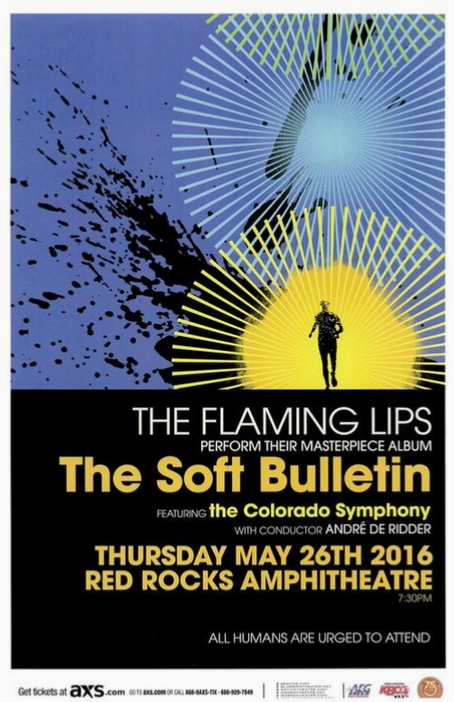 Flaming Lips Red Rocks 2016 Art Print