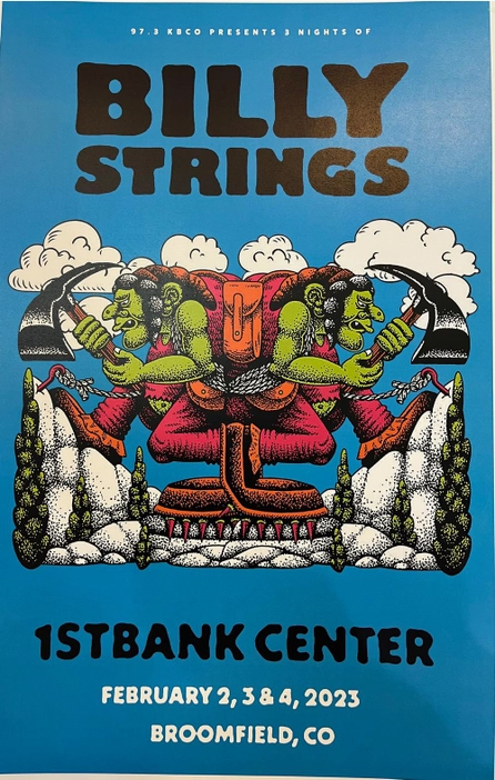 Billy Strings Broomfield 2023 Art Print
