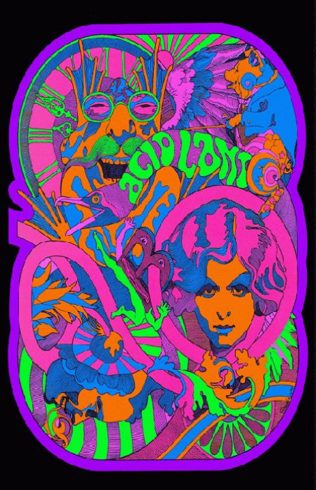 Acid Land Art Print