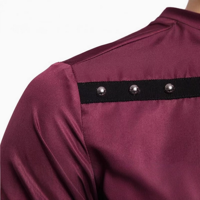 Men's Gothic Studded Long Sleeve T-shirt