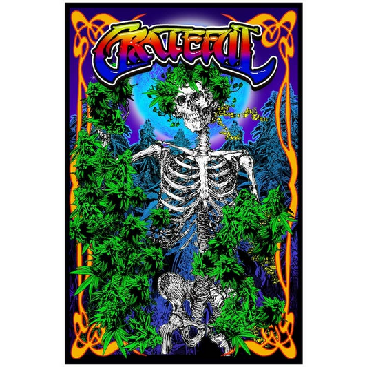 Grateful Dead Bertha Flocked Blacklight Poster