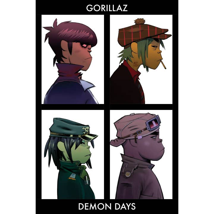 Gorillaz Demon Days Album Poster