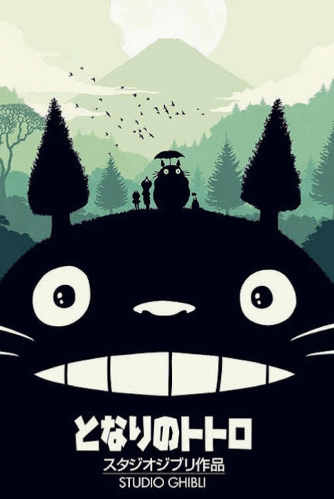 My Neighbor Totoro Shadow Anime Poster