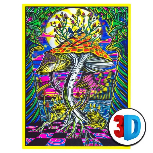 Magic Mushroom Fairy Lenticular 3D Poster