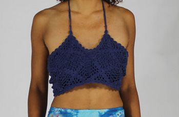Women's Poppy Cotton Hand Crocheted Bralette