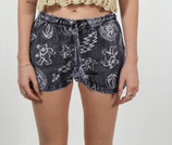 Women's Cotton Elastic Drawstring Waist Hot Shorts w/ Pockets