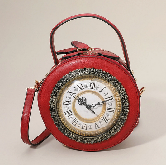 Vintage Circle Clock Bag
