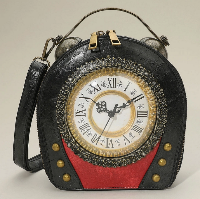 Vintage Steampunk Clock Bag