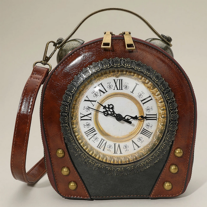 Vintage Steampunk Clock Bag