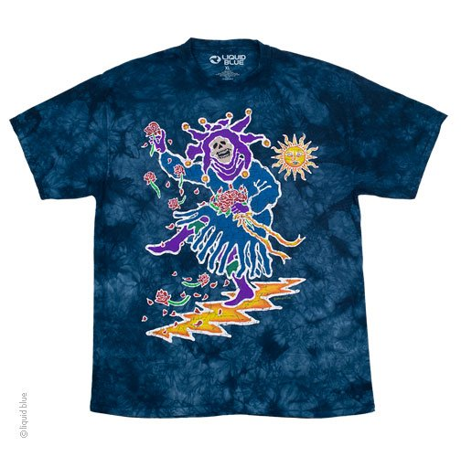 Men's Grateful Dead Tie-Dye Batik Jester T-Shirt
