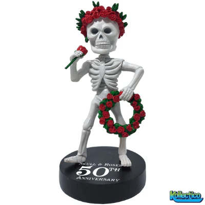 Grateful Dead Bertha Skull & Roses Bobblehead