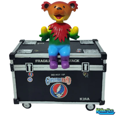 Grateful Dead Stage Box Dancing Bear Bobblehead
