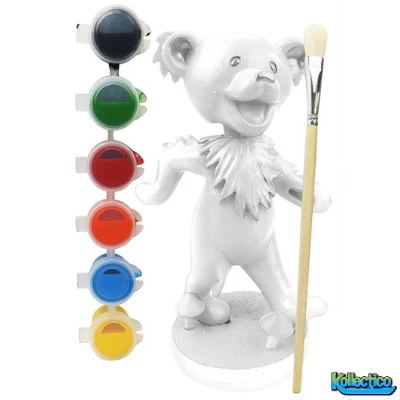 Grateful Dead Paint Your Own Dancing Bear Bobblehead
