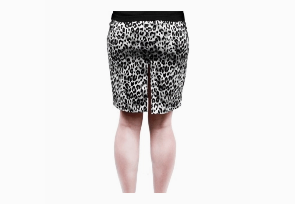 Women's Leopard Print Pencil Skirt