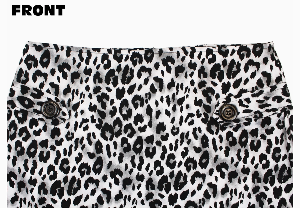Women's Leopard Print Pencil Skirt