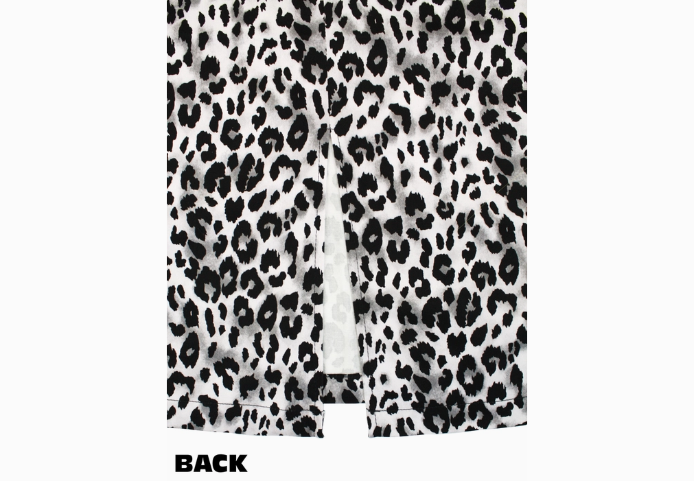 Women's Leopard Print Pencil Skirt