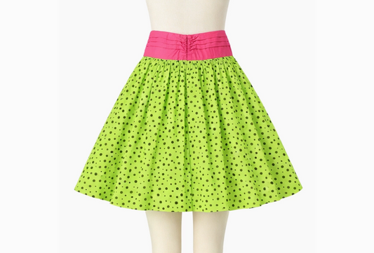 Women's Retro Hight Waist Polka Dot Skirt