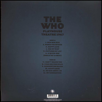 The Who Playhouse Theatre 1967 Expensive Woodland Vinyl