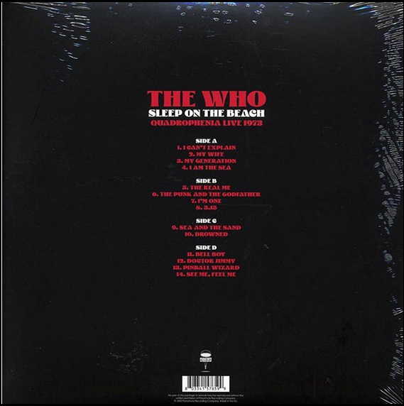 The Who Sleep On The Beach Vinyl
