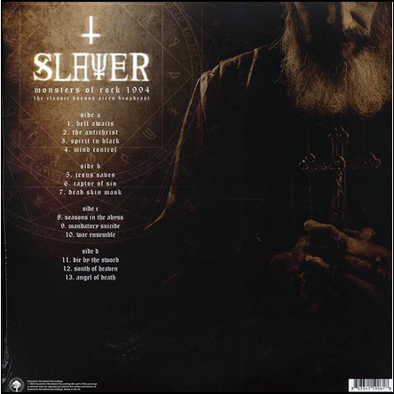 Slayer Monsters Of Rock Live Vinyl
