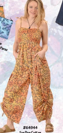 Women's Tie Dye Butterfly Print Cinch Leg Jumper