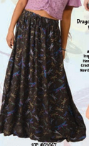 Women's Dragonfly Print Maxi Skirt