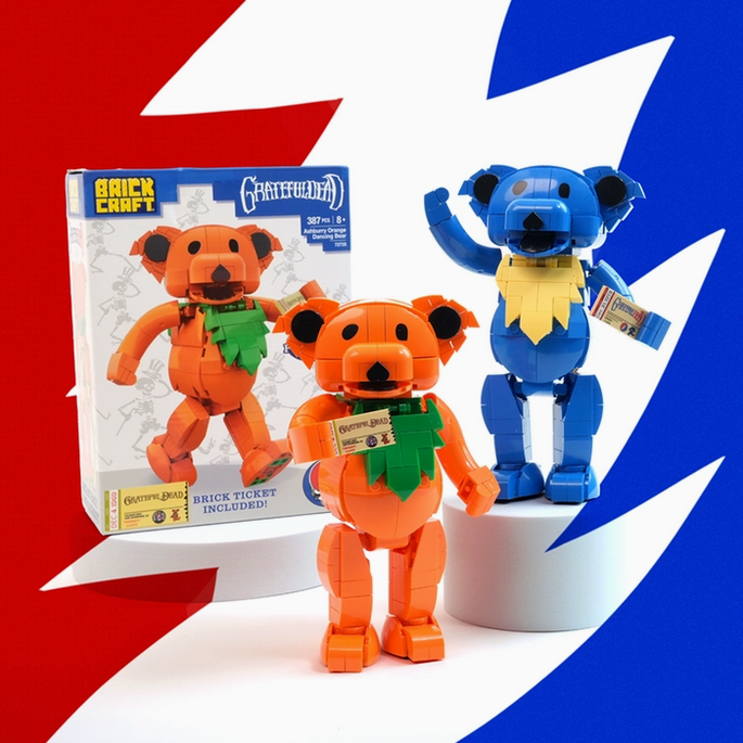 Grateful Dead Dancing Bear Build Brick Kit