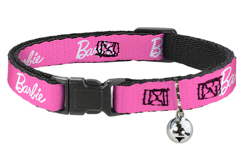 Barbie Signature Pink Plastic Clip Cat Collar