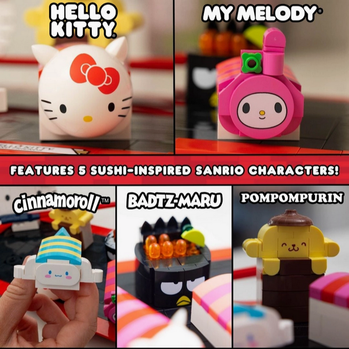 Hello Kitty Sushi Bar Brick Building Set
