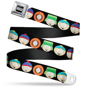 Unisex Full Color South Park Boys Face Seatbelt Belt