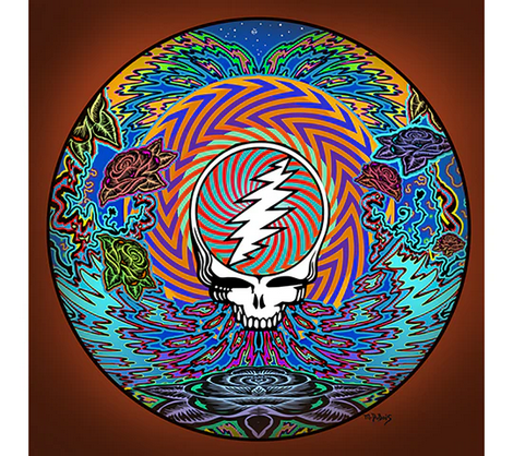 Grateful Dead Zig Zag Mandala Art Print