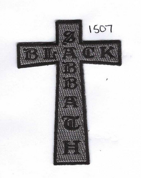 Black Sabbath Cross Patch