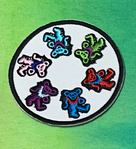 Grateful Dead Bear Circle Patch