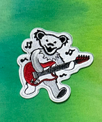 Grateful Dead Guitar Bear Patch