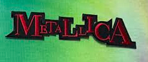 Metallica Red Unicase Letters Patch