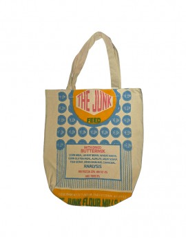 Vintage Rice Sack Print Cotton Tote Bag